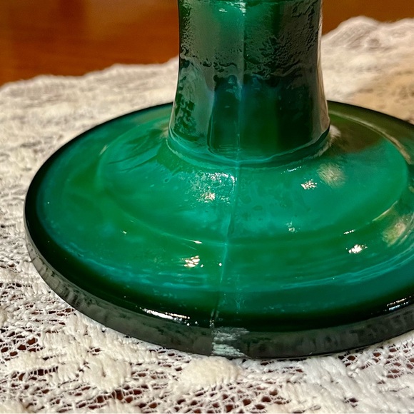 RARE Antique Heinrich Hoffman Opaline Glass Kerosene Lamp Bases - Picture 13 of 16